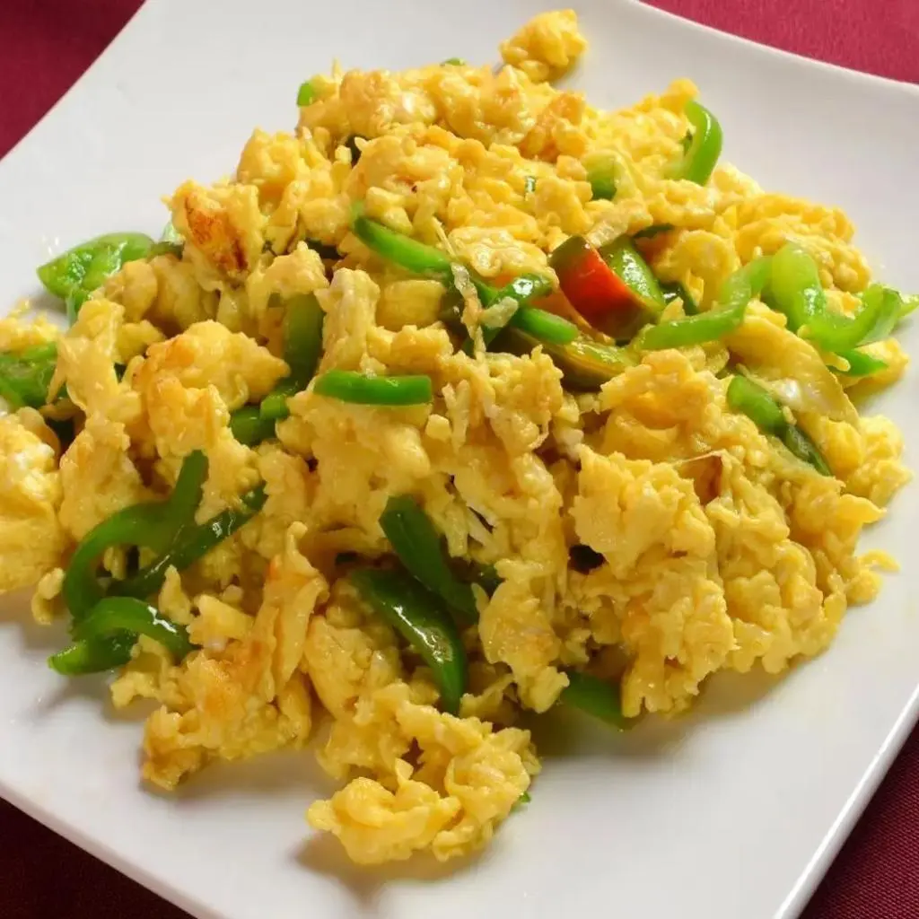 Egg Omelette with Green Pepper