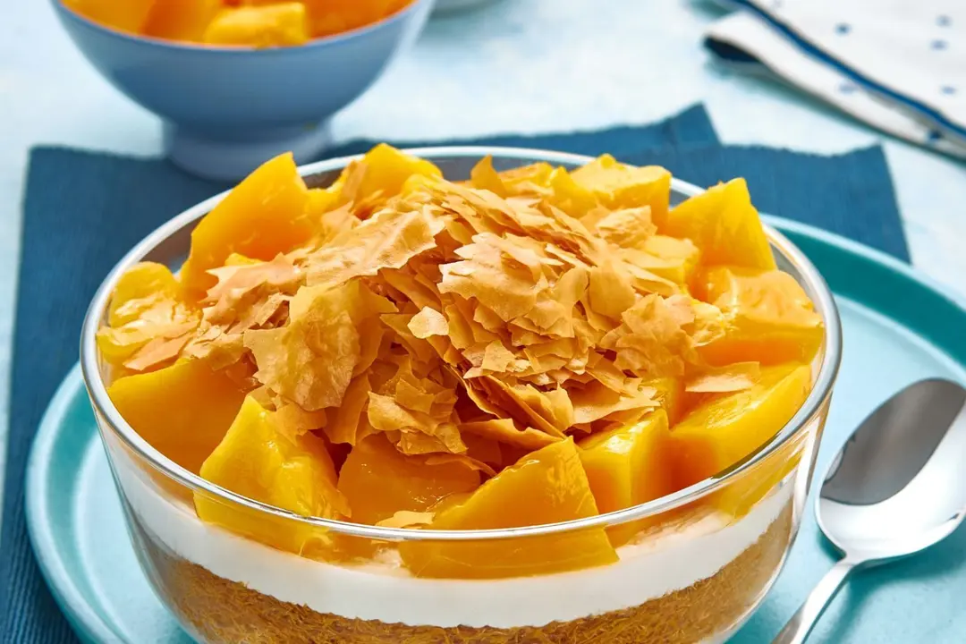 Koshari with mango milk
