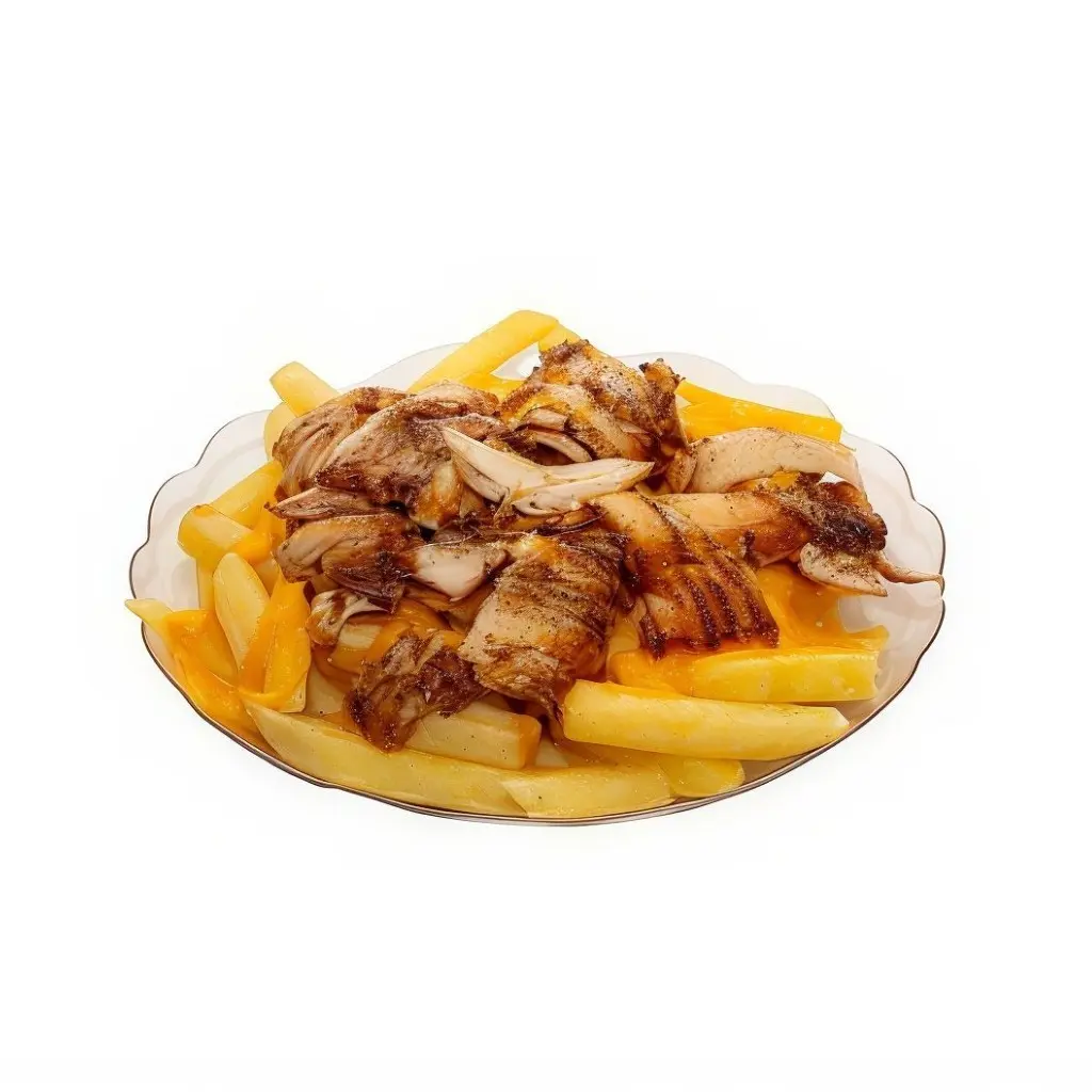 Chicken and Cheese Fries Plate