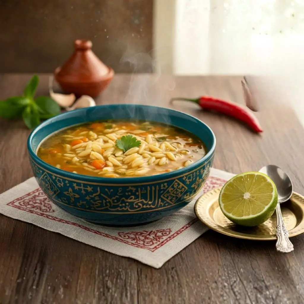 صحن شوربة لسان عصفور 🍲