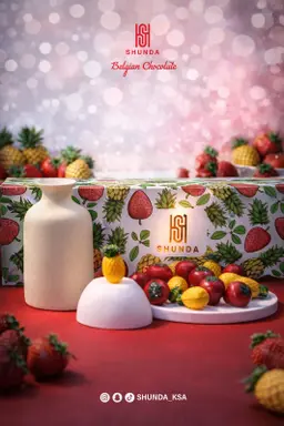 Shunda Chocolate Strawberry and Pineapple