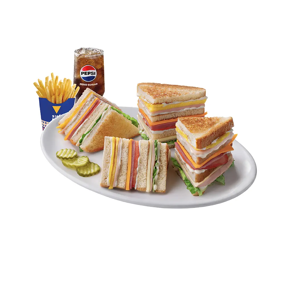 Combo Club Sandwich (White Toast)