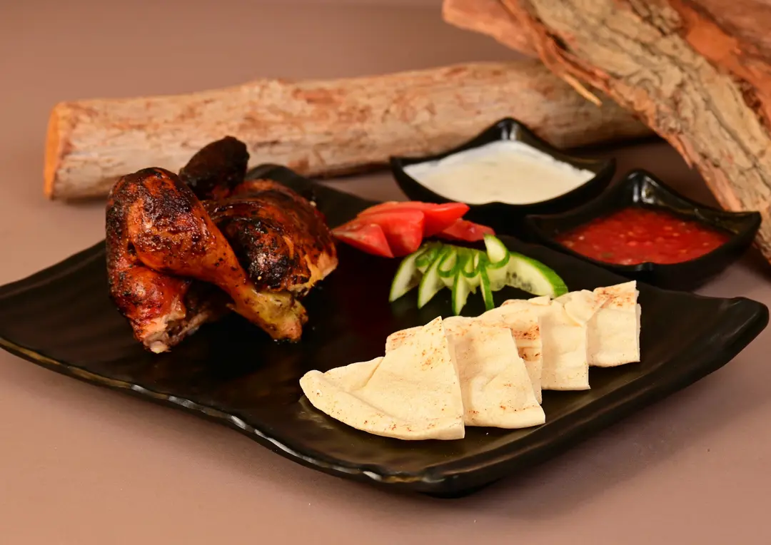 دجاج سعدية على الحطب