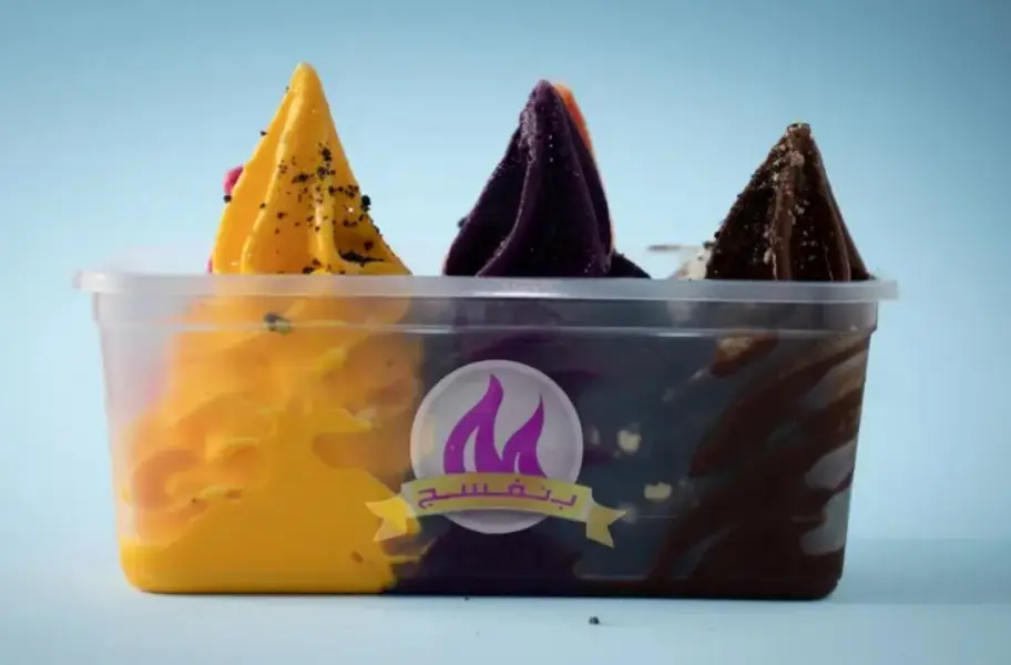 Big family-size ice cream