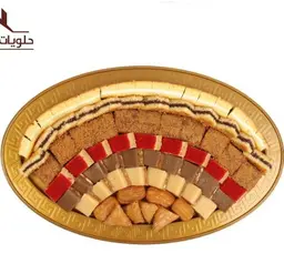 حلى بسبوسة مع شيز كيك جديد كبير