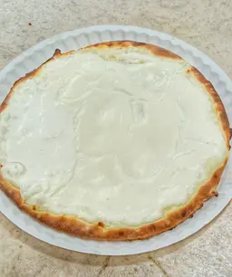 فطيرة لبنة سادة مدور