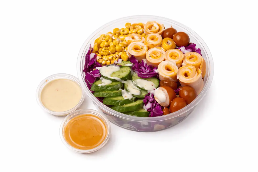 turkey &cheddar garden salad