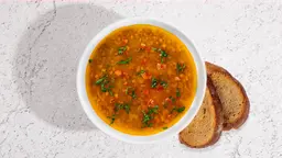 شوربة العدس البني