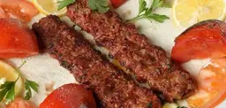 Meat kebab meal