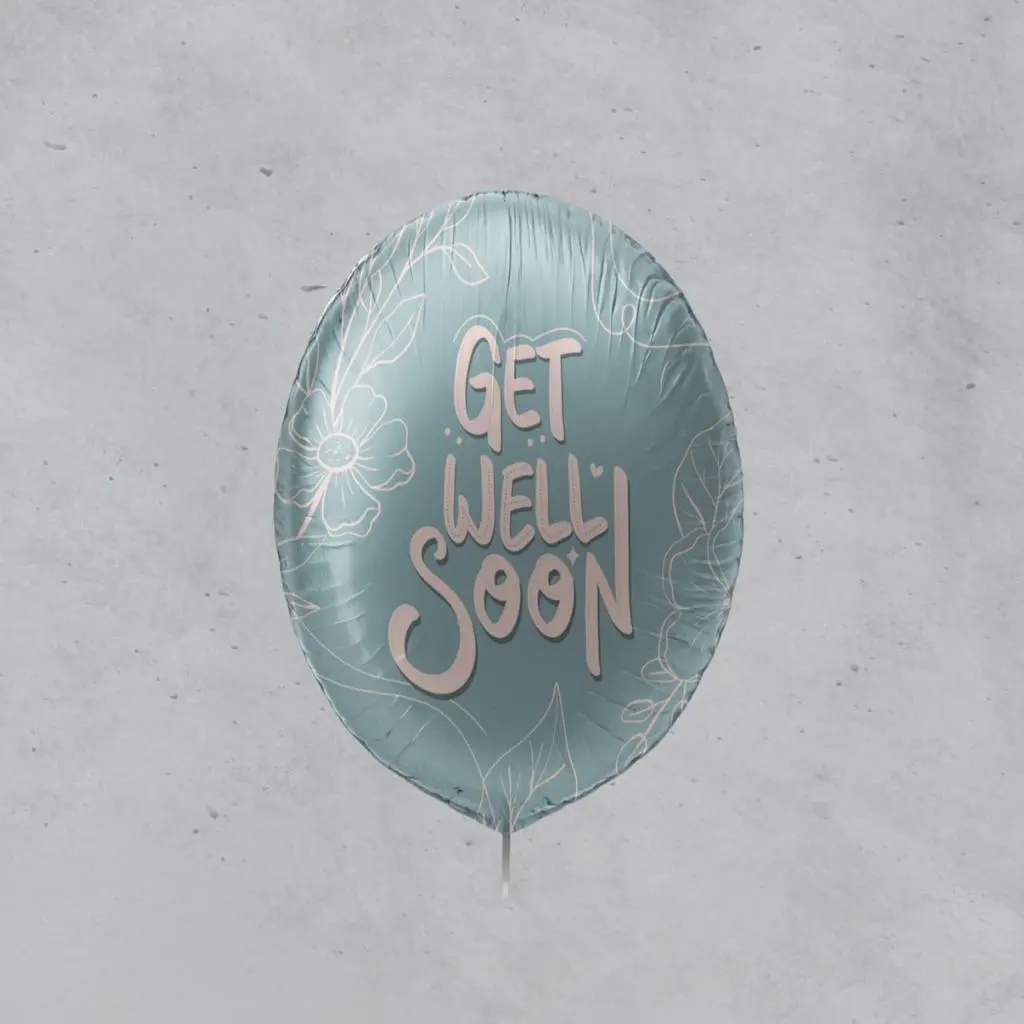 Get Well - Foil 2 Balloon