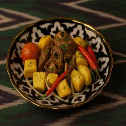 قوزن كباب لحم أوزبكي