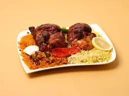 Whole Grill Chicken With Mixed Rice