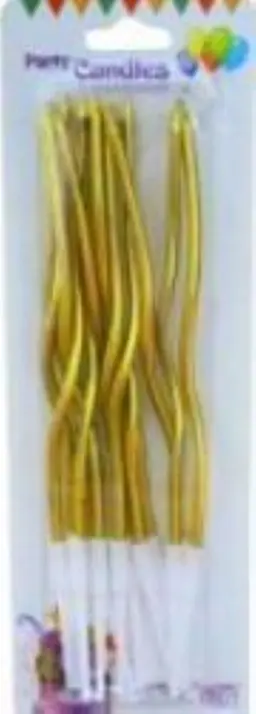 Spiral Candle Gold
