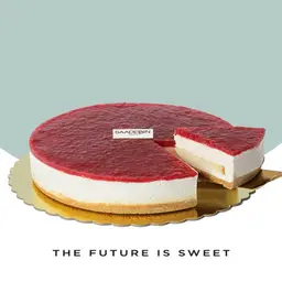 Small red berry cheesecake