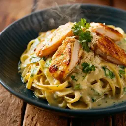 Fettuccine Chicken Alfredo