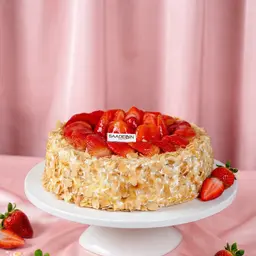 Large strawberry cake