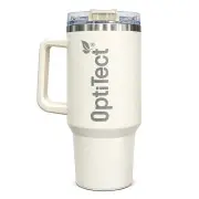 OPTI TECT ROSE STAINLESS MUG WITH HANDLE 40 OZ