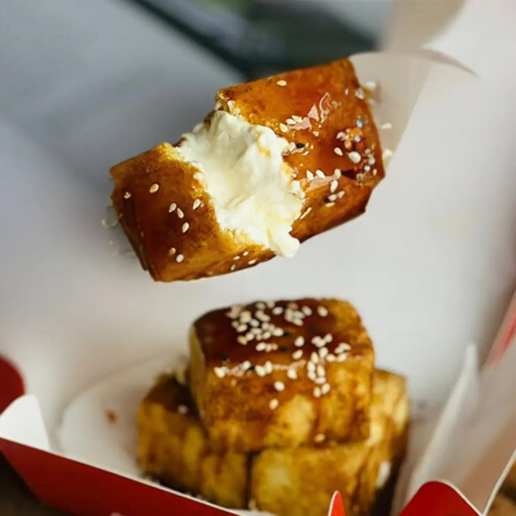 French Toast with Cheese & Molasses