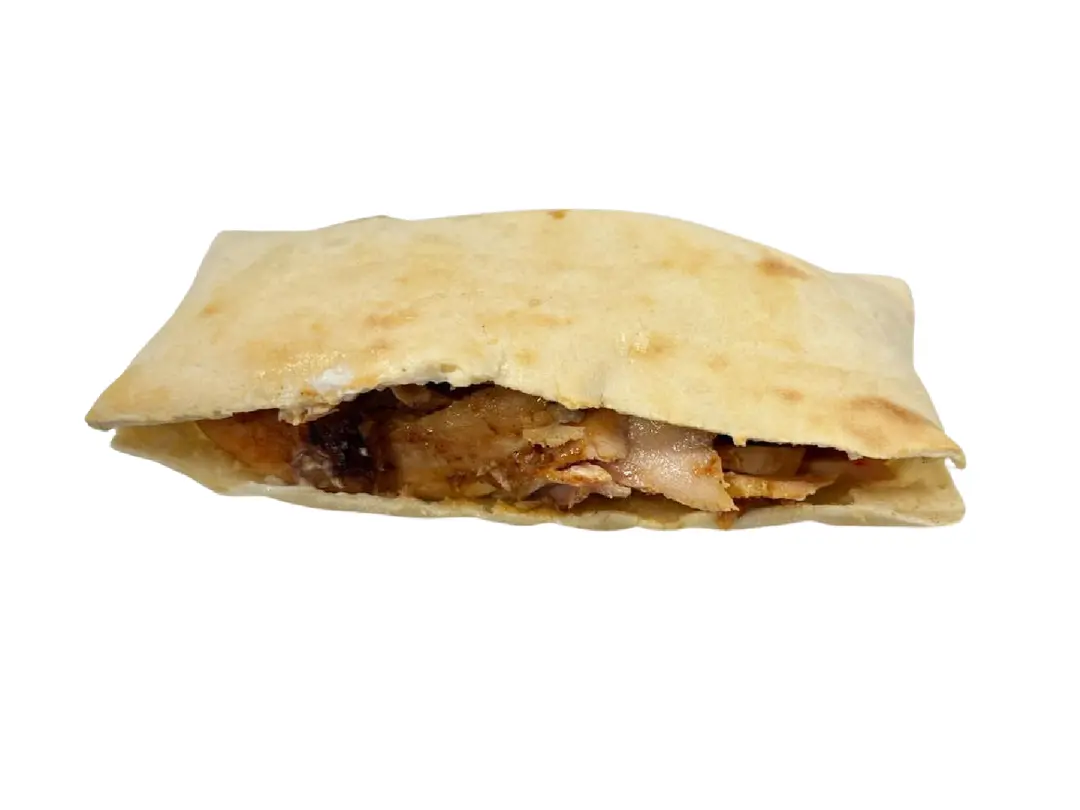 Chicken shawarma sandwich, oven bread