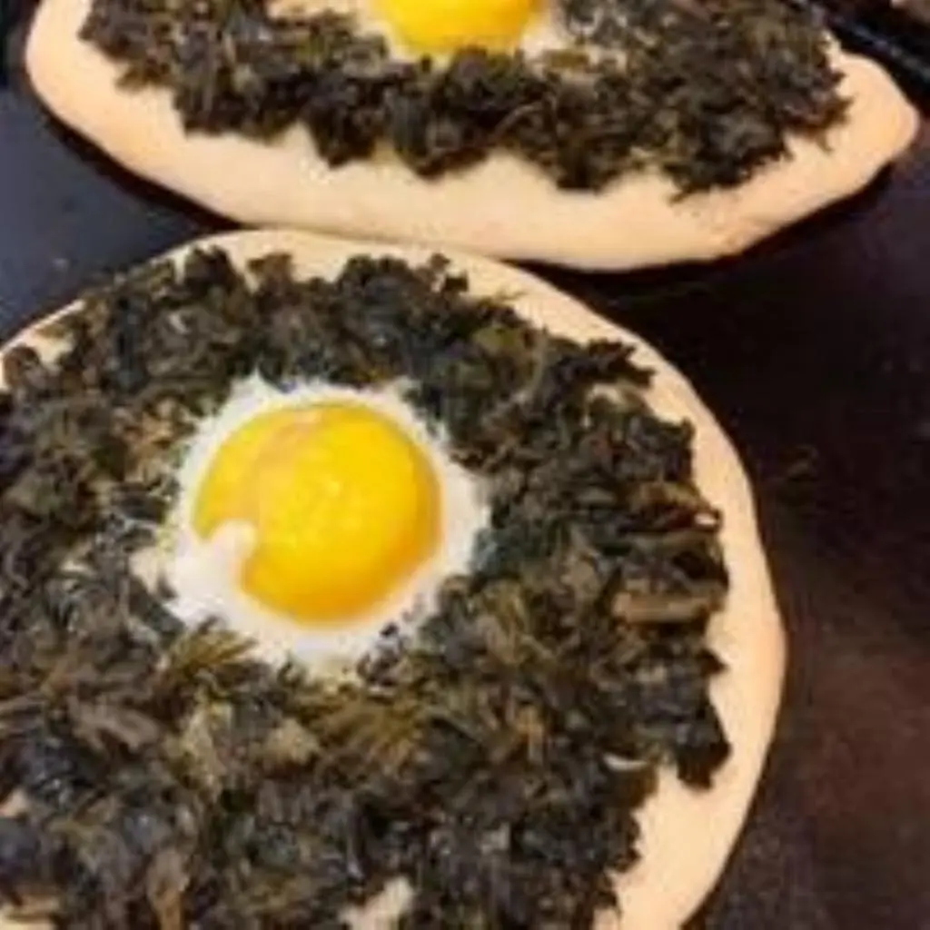 فطيرة سبانخ بالبيض