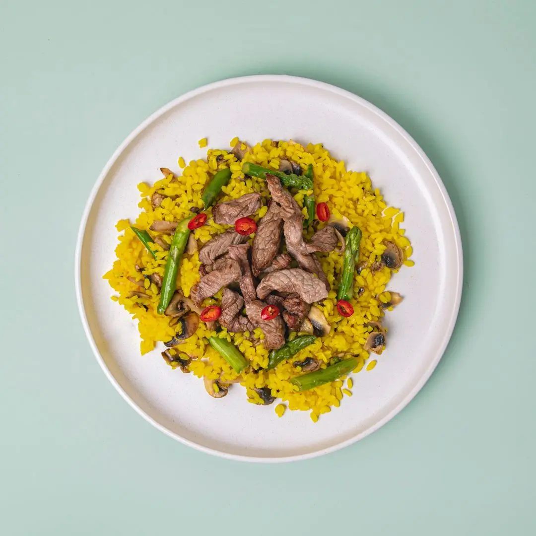 Steak Mushroom Rice