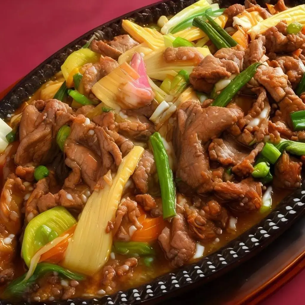 Teppanyaki Lamb with Vegetables