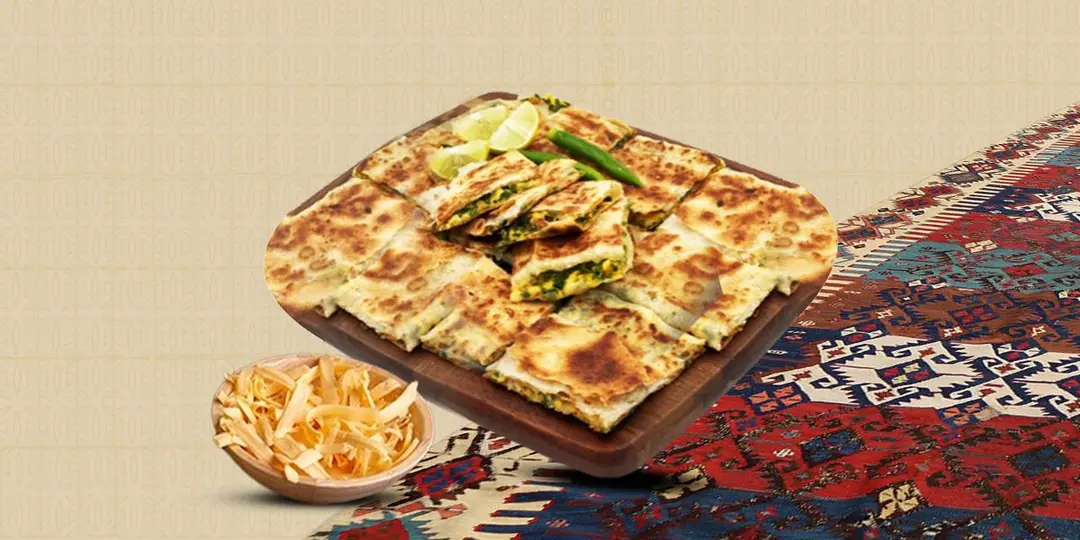 Meat and Cheddar Mutabbaq