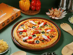 Seafood pizza