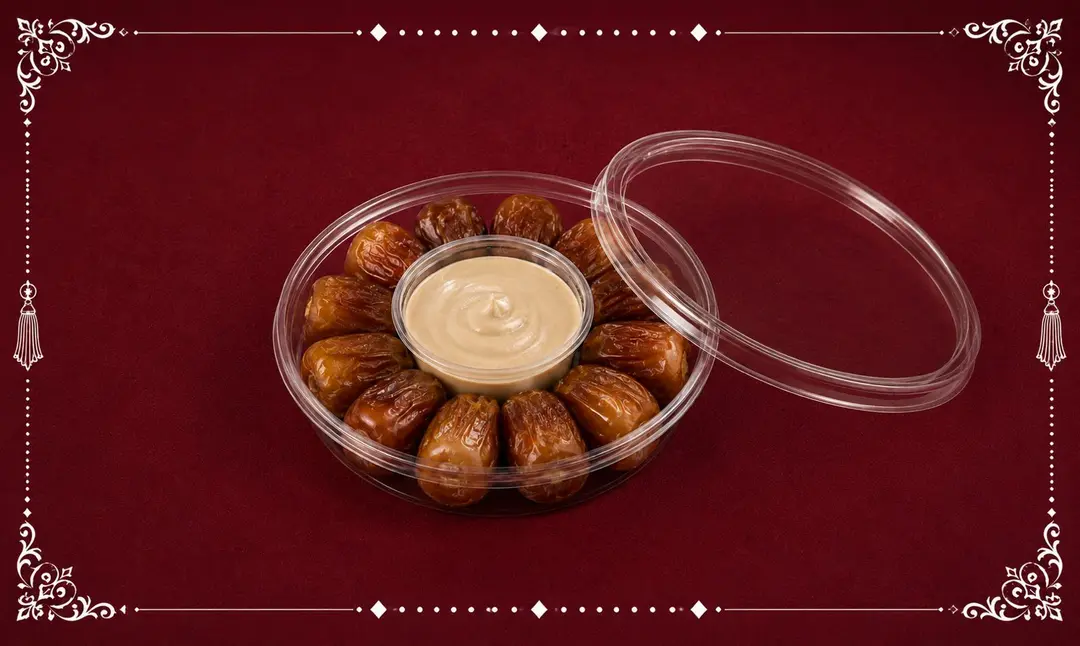 Fresh Sukkari Dates with Tahini