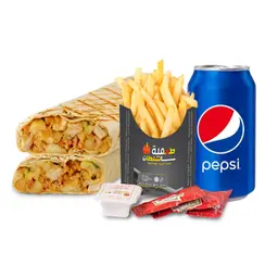 Zinger wrap meal