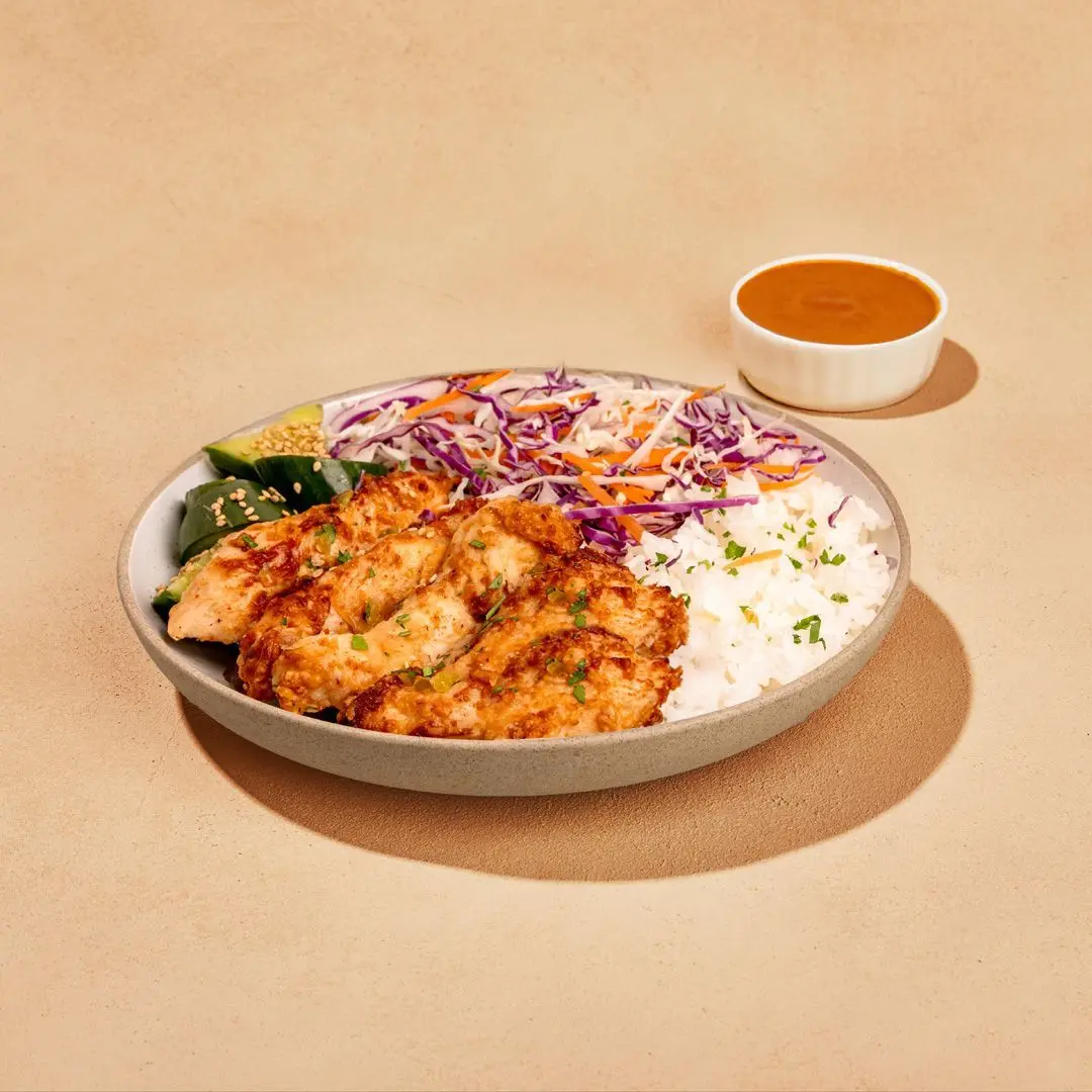 High Protein Dynamite Chicken Bowl