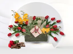 The beauty of roses and the luxury of Patchi