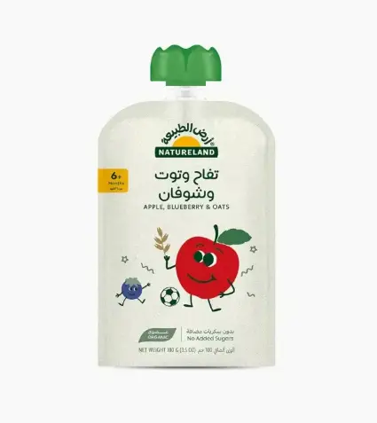 مهروس التفاح والتوت بالشوفان ١٠٠جم عضوي