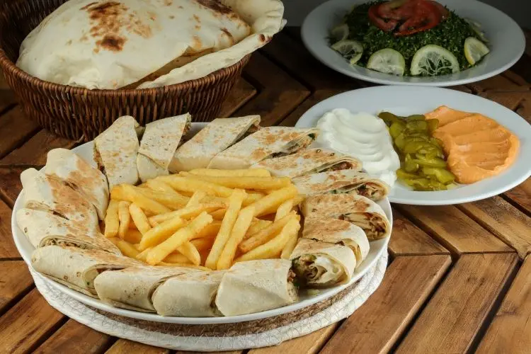 شاورما دجاج عربي دبل