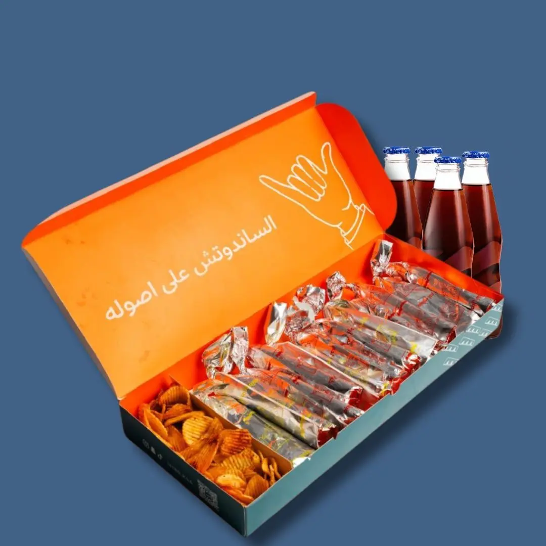 Box 12 sandwich chips cola box shebr large