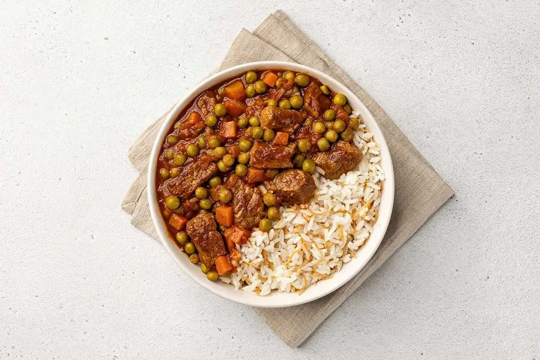 Beef Bazella & Rice