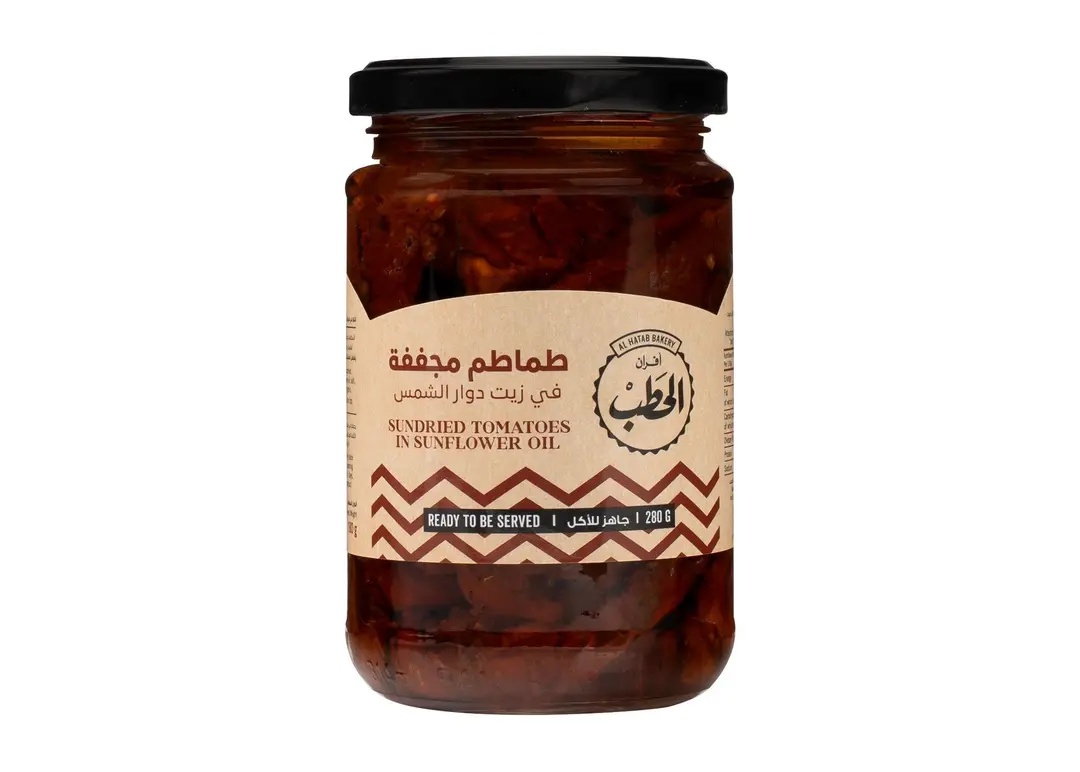 الحطب طماطم مجففة في زيت دوارالشمس280جم