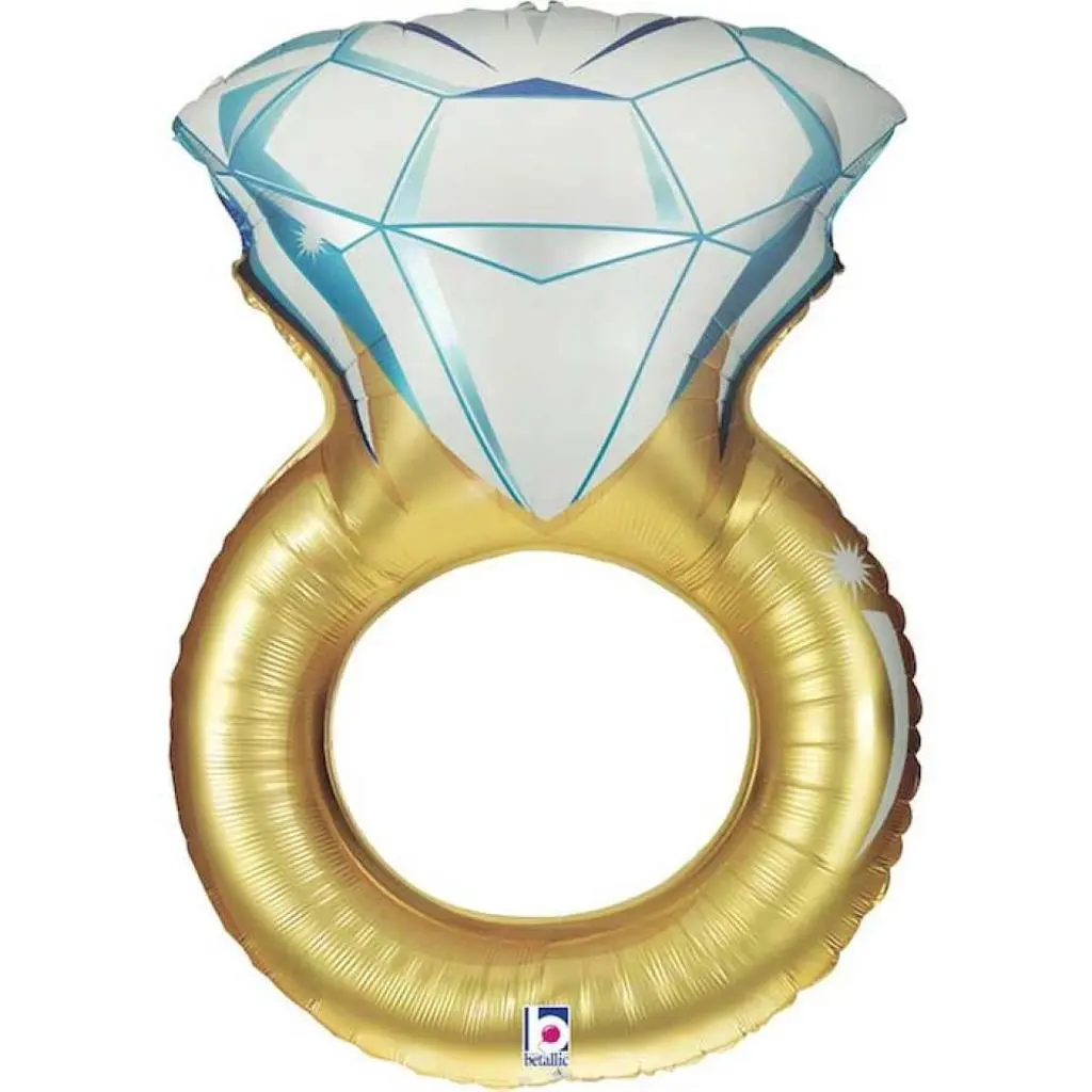 Golden Wedding Ring Balloon