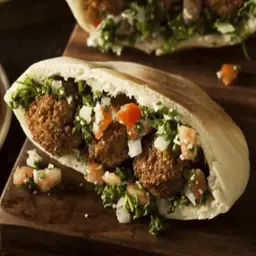 Falafel and Cheese Sandwich