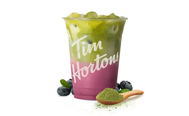 Iced Blueberry Matcha
