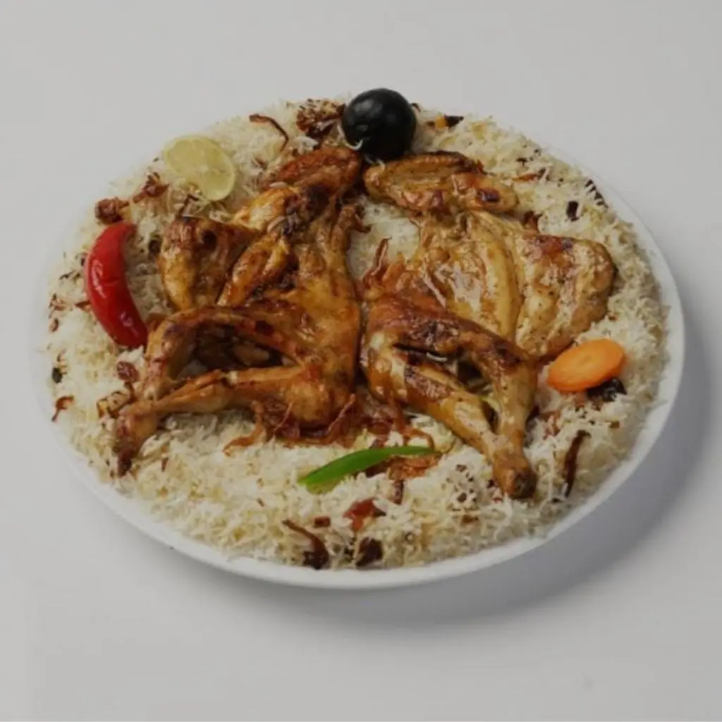 دجاج مظبي مع أرز بشاور