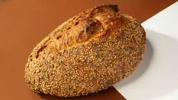 الخبز الريفي متوسط الحجم بحشوة البذور