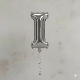 بالون حرف آي بالانجليزية