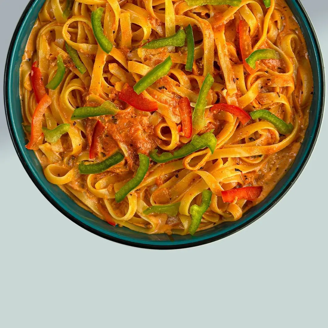 Red Fettuccine with Vegetable