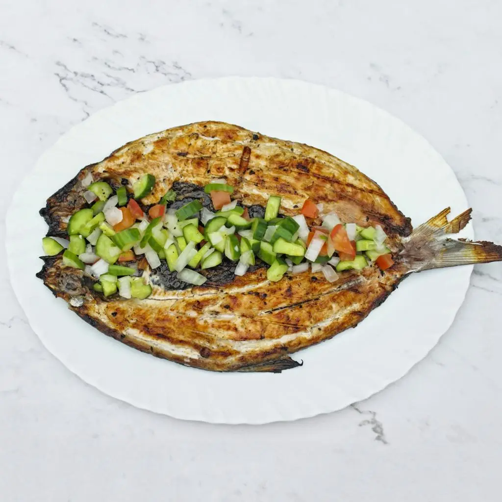 بانجوس مشوي مع أرز