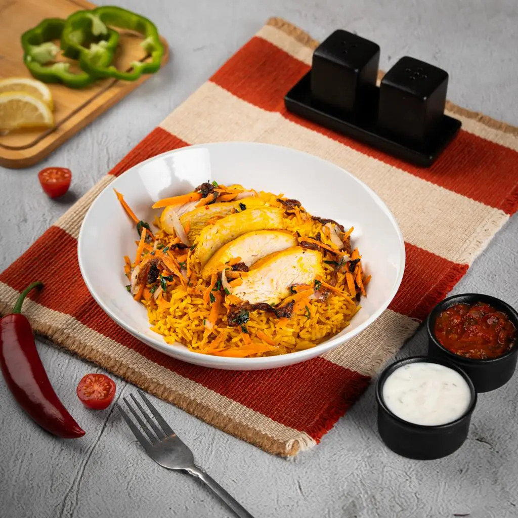 دجاج بخاري مع رز بخاري