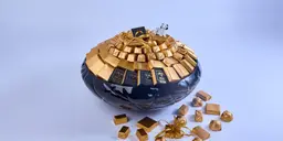 فازة عيد الحج اسود مخطط
