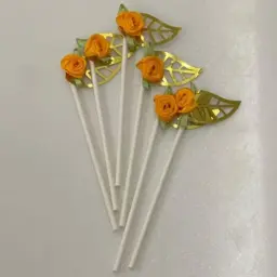 تغريسات زينة كيك لون اورنج