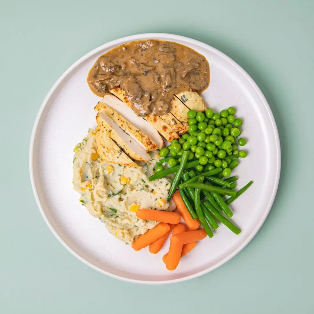 Chicken Mushroom with Mashed Potatoes