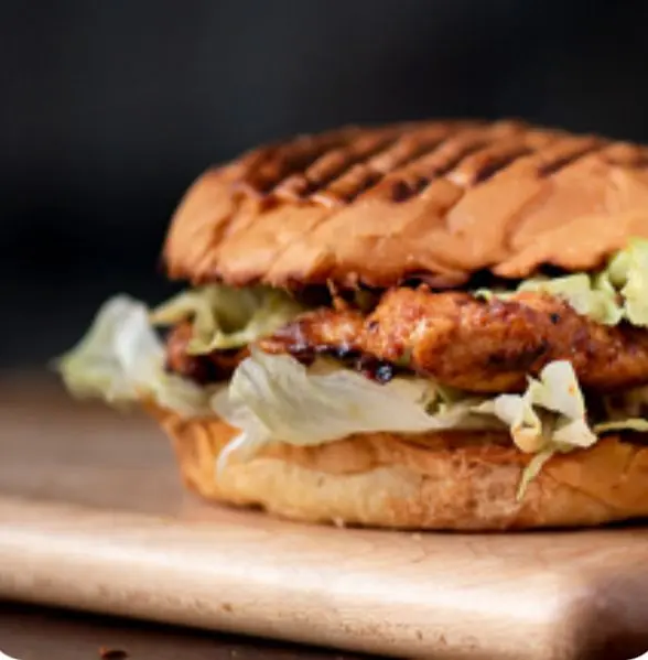 Grilled chicken burger